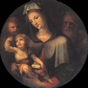Domenico Beccafumi The Holy Family with Young Saint John around oil painting reproduction